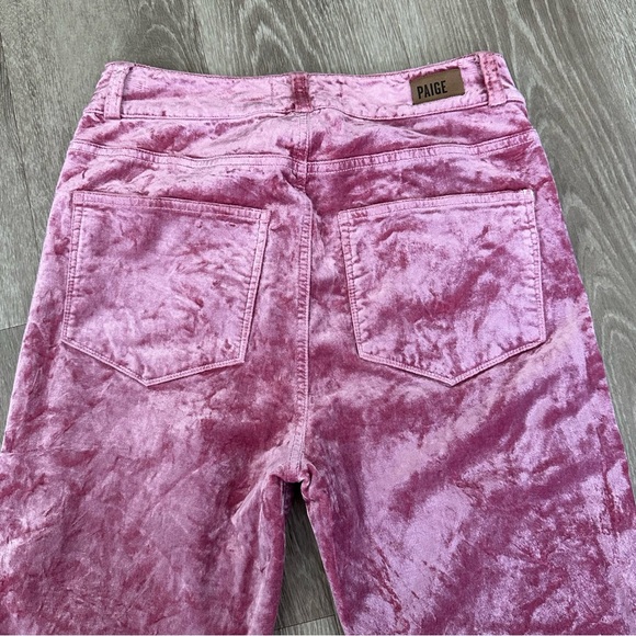 high-rise straight velvet jeans in Warm Suede - Picture 9 of 11